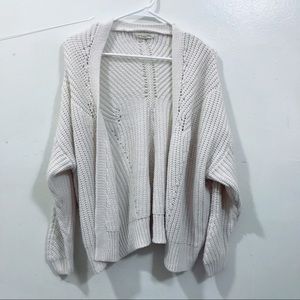 White-ish Cream Soft Knitted Cardigan